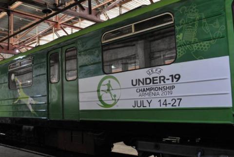 Первый рейс “футбольного” поезда Ереванского метрополитена состоится 26 апреля