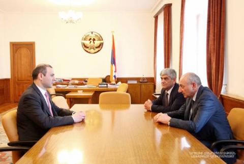 President of Artsakh receives Secretary of Security Council of Armenia