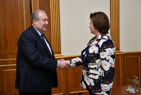 Armen Sarkissian a exprimé son soutien aux mesures de l’OMS en faveur de l’encouragement d’ une vie saine