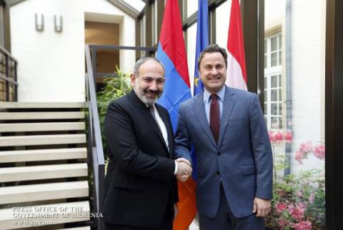 La rencontre entre Nikol Pashinyan et Xavier Bettel a eu lieu; L'Arménie et le Luxembourg vont dynamiser la coopération bilatérale