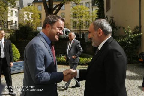 PM Nikol Pashinyan meets Luxembourg counterpart Xavier Bettel