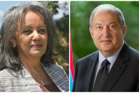 Le président Armen Sarkissian a félicité son homologue éthiopienne à l'occasion de la Fête nationale du pays