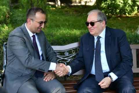Rencontre entre le  président Armen Sarkissian et le ministre arménien de la Santé 