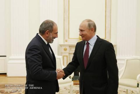 Le Premier ministre de la République d’Arménie Nikol Pashinyan et le Président de la Fédération de Russie Vladimir Poutine ont eu une conversation téléphonique