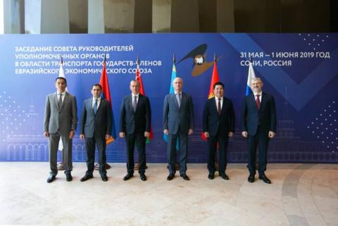 Սուրեն Պապիկյանը Սոչիում մասնակցել է ԵԱՏՄ անդամ-պետությունների տրանսպորտի ոլորտի  լիազոր մարմինների ղեկավարների խորհրդի 1-ին նիստին