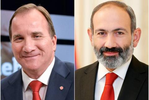 رئيس وزراء أرمينيا نيكول باشينيان يهنئ رئيس الوزراء السويدي ستيفان لوففن والشعب السويدي الطيب بمناسبة العيد الوطني للبلاد