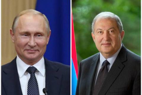 Le président arménien a adressé un message de félicitations à  son homologue russe à l’occasion de la Journée de la Russie