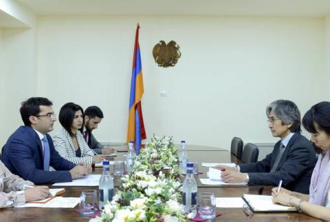 Նախարար Հակոբ Արշակյանը Ճապոնիայի դեսպանի հետ քննարկել է տեխնոլոգիական ոլորտում գործակցության ուղիները