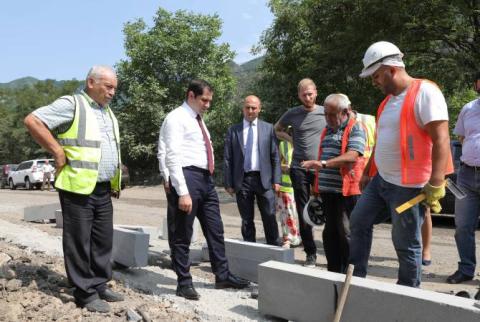 Սուրեն Պապիկյանը ծանոթացել է միջպետական նշանակության ճանապարհների շինարարական աշխատանքներին