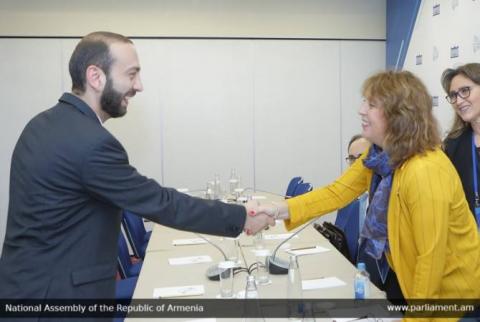 Le président du Parlement arménien a rencontré son homologue uruguayen