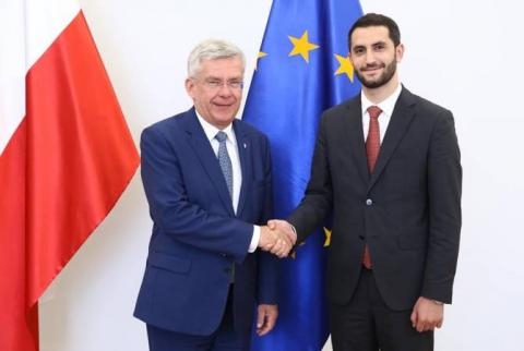 La délégation du Parlement arménien rencontre le président du Sénat polonais