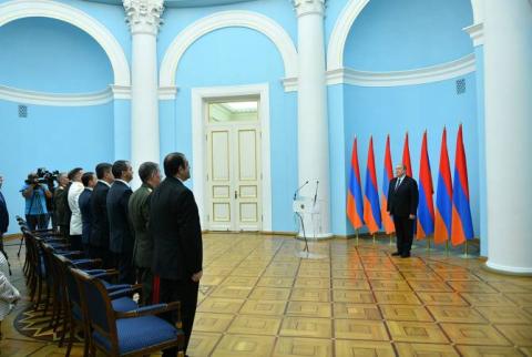 President Sarkissian hosts son of late state and political figure Eduard Yegoryan