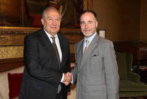 President Sarkissian meets with newly appointed UK Minister of State for Europe and Americas