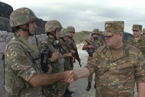 Armenian military’s Chief of General Staff visits border troops 