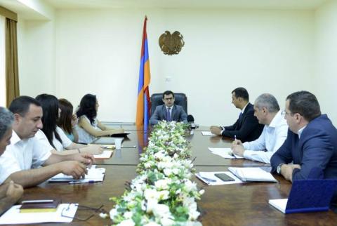 Акоп Аршакян провел производственное совещание