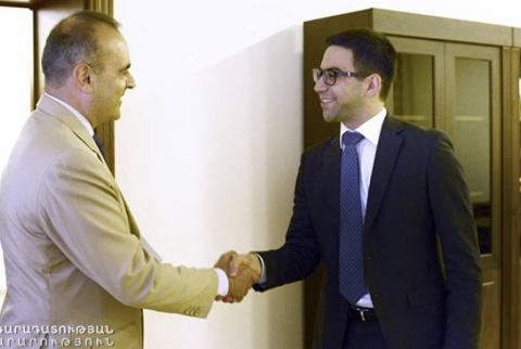 Roustam Badassian a reçu l'Ambassadeur d'Italie, Vincenzo Del Monaco
