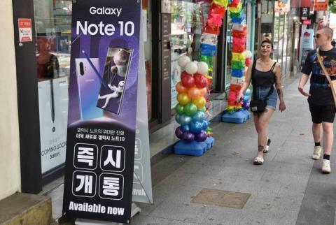 В Южной Корее началась свободная продажа Galaxy Note 10