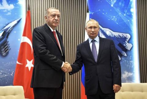 Путин и Эрдоган обсудили тему создания в Сирии безопасной зоны