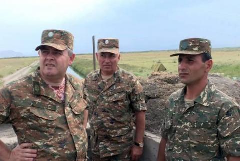 Начальник Генштаба ВС Армении посетил юго-восточную пограничную зону
