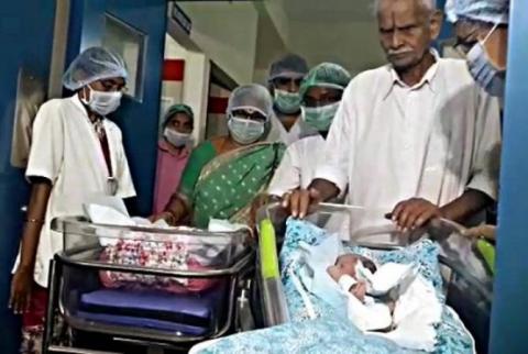 Հնդկաստանում կինը երկվորյակ Է ծննդաբերել 74 տարեկան հասակում