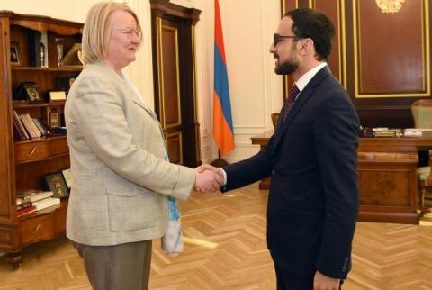 Armenia’s deputy PM receives Latvian Ambassador