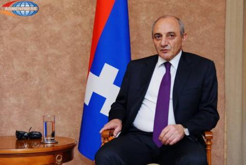 Bako Sahakyan a félicité le Président  de l'Abkhazie, Raul Khadjimba