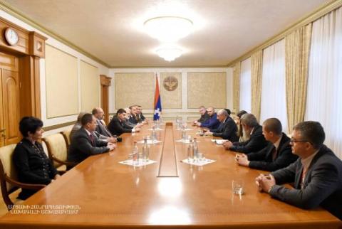 Artsakh's President receives participants of 4th international youth conference on Armenian statehoo