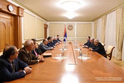 Президент Арцаха принял делегацию ЕГМУ во главе с ректором вуза