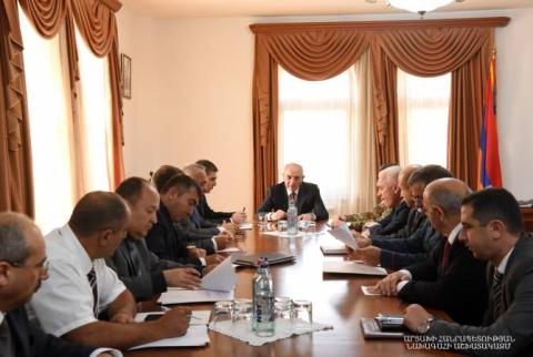 Բակո Սահակյանը հրավիրել է զորավարժությունների անցկացման հետ կապված  խորհրդակցություն 