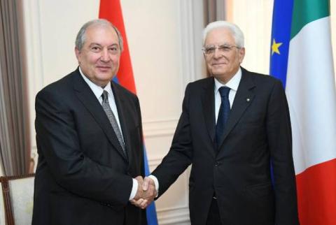 Le président d’Italie a félicité son homologue arménien à l’occasion du Jour de l’Indépendance