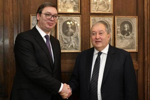 Le président serbe a félicité son homologue arménien à l'occasion du Jour de l'Indépendance