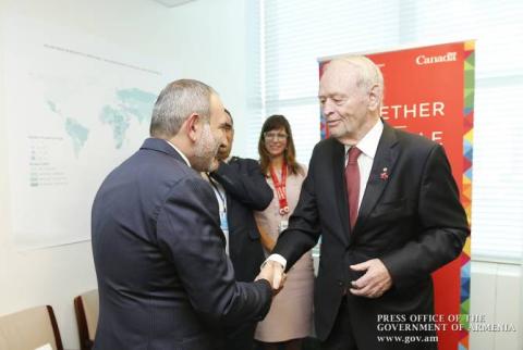Nikol Pashinyan et Jean Chrétien ont discuté des questions liées au développement des liens  