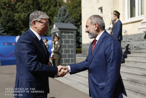Nikol Pashinyan a rencontré Kassym-Jomart Tokaïev