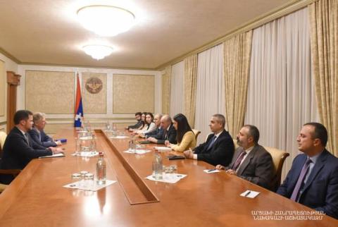 Artsakh’s President receives Congressional Armenian Caucus co-chair Frank Pallone