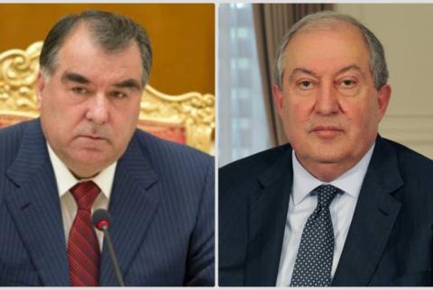 Армен Саркисян направил поздравительное послание президенту   Таджикистана Эмомали Рахмону