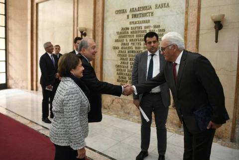  Նախագահ Արմեն Սարգսյանը հյուրընկալվել է Սերբիայի գիտությունների և արվեստի ակադեմիայում