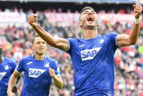 مهاجم منتخب أرمينيا سركيس أداميان يقود فريقه هوفنهايم للفوز على بايرن ميونيخ في أرض الأخير بثنائية