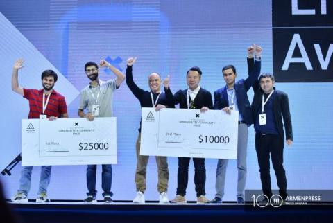 أفضل 6 شركات ناشئة في مؤتمر التكنولوجيا العالمي بأرمينيا يحصلون على جوائز