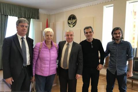 Speaker of Parliament of Artsakh hosts former MEP Eleni Theocharous