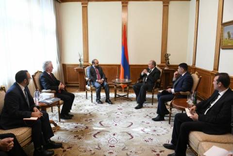 President Sarkissian receives ethnic Armenians Adrin Nazarian and Paul Krekorian