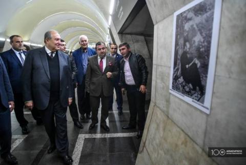 ARMENPRESS,Yerevan Subway pay homage to Komitas with unique exhibition on 150th anniversary of birth