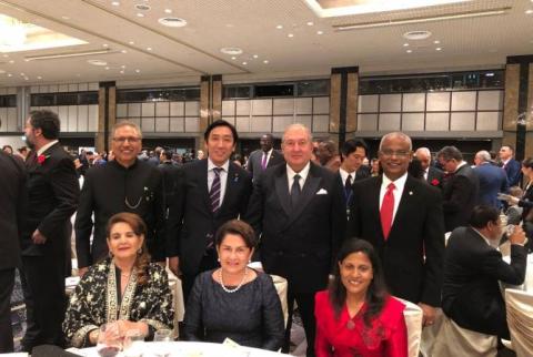 Armen Sarkissian a participé à la réception à l'occasion de l'intronisation de l'Empereur  au Japon 