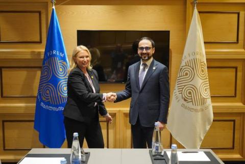Tigran Avinian a rencontré la Ministre de l'Économie et du Développement durable de la Géorgie