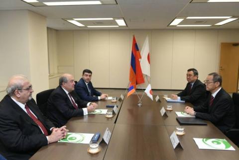 Armenian President discusses nuclear safety with Japan’s NRA  