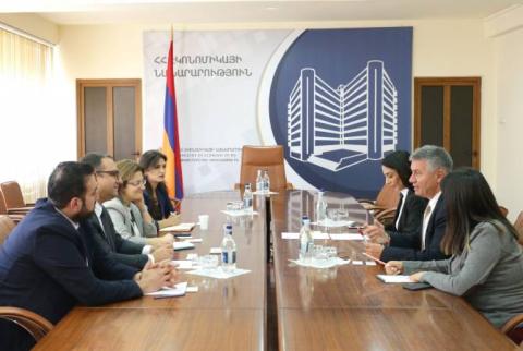 Տիգրան Խաչատրյանն ընդունել է ԱԶԲ Հայաստանի մշտական առաքելության տնօրեն Պաոլո Սպանտիգատիին