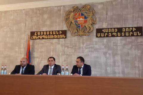 Նախարար Սուրեն Պապիկյանը ներկայացրել է Վայոց ձորի նորանշանակ մարզպետին