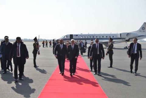 President of Greece arrives in Armenia on official visit 