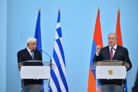Les Présidents arménien et grec ont fait la déclaration à la presse
