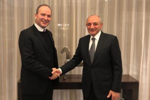 Bako Sahakyan a effectué une visite de travail en Belgique