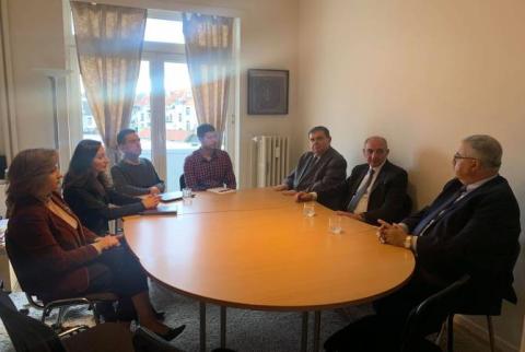 President of Artsakh visits EAFJD central office in Brussels 